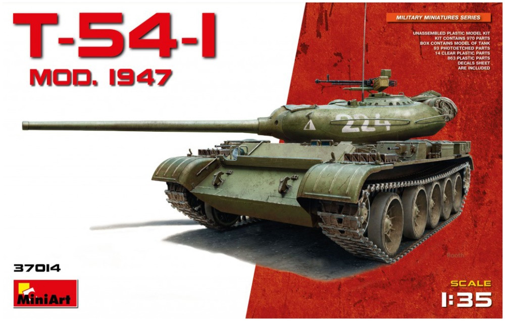 Сборная модель MiniArt T-54-3 Mod. 1951 37015 (135) (37015)