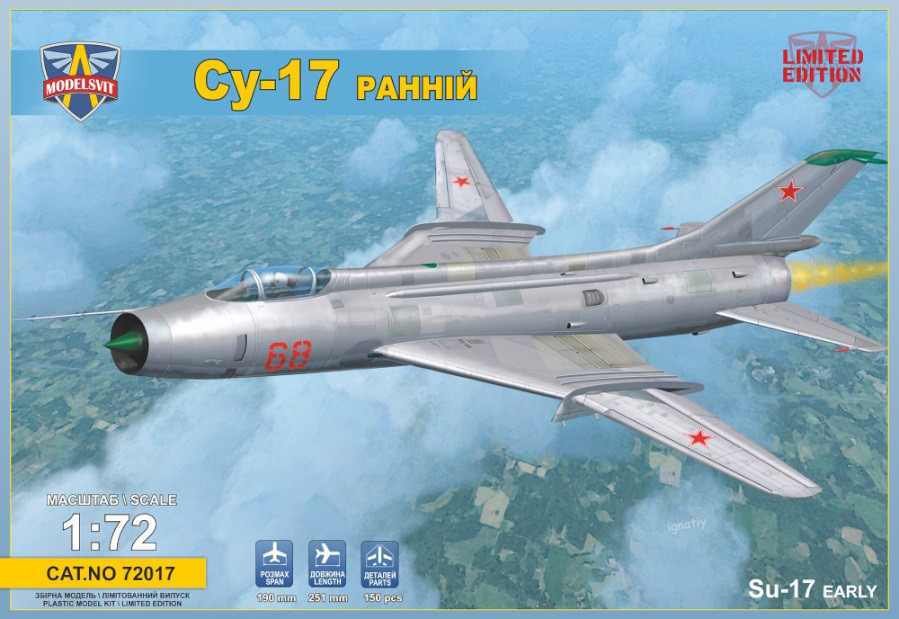 Сборная модель Modelsvit Sukhoi Su-17 Early Version (172)