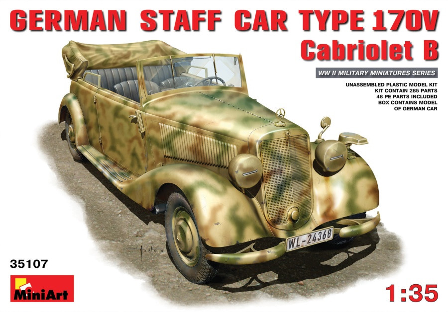Сборная модель MiniArt Staff Car Type 170V Cabriolet B (135)