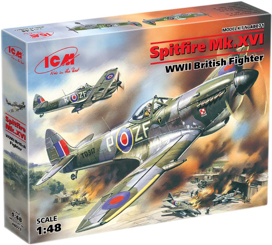 Збірна модель ICM Spitfire Mk.XVI (148)