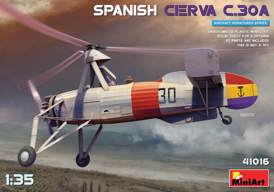 Сборная модель MiniArt Spanish Cierva C.30A (135)