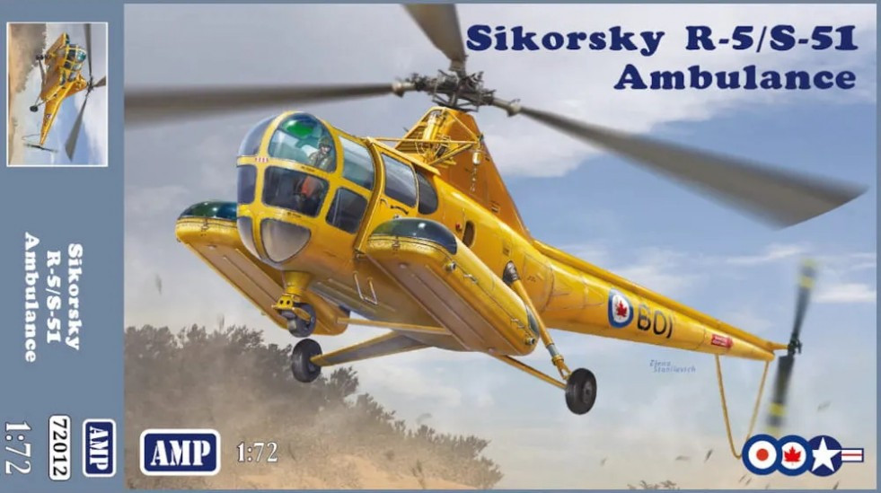 Збірна модель AMP Sikorsky R-5/S-51 Ambulance (172)