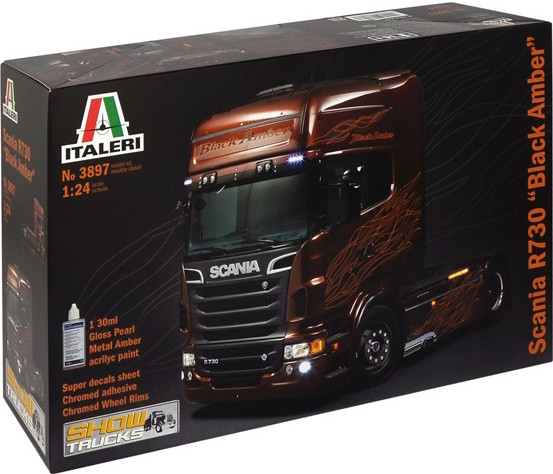 Збірна модель ITALERI Scania R730 Black Amber (124)