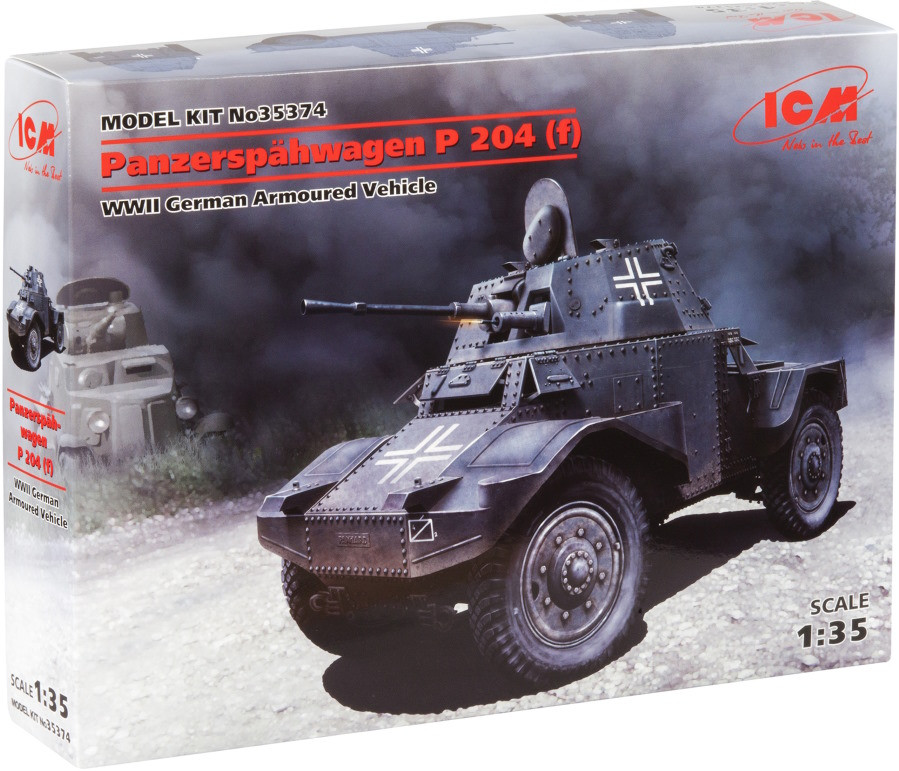 Збірна модель ICM Panzerspahwagen P 204 (f) (135)