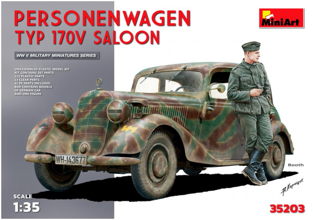 Сборная модель MiniArt Personenwagen Typ 170V Saloon (135) (35203)