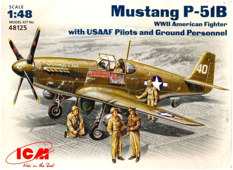 Сборная модель ICM Mustang P-51B (148)