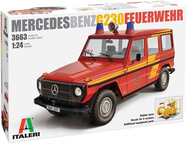 Сборная модель ITALERI Mercedes Benz G230 Feuerwehr (124)