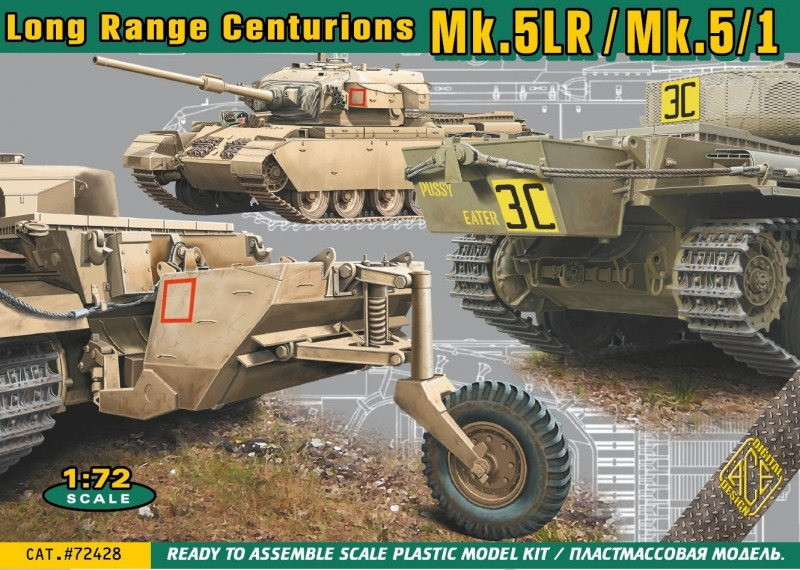 Збірна модель Ace Long Range Centurions Mk.5LR/Mk.5/1 (172)