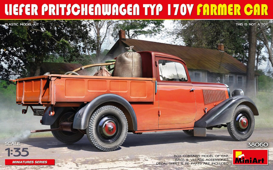 Сборная модель MiniArt Liefer Pritschenwagen Typ 170v Farmer Car (135)