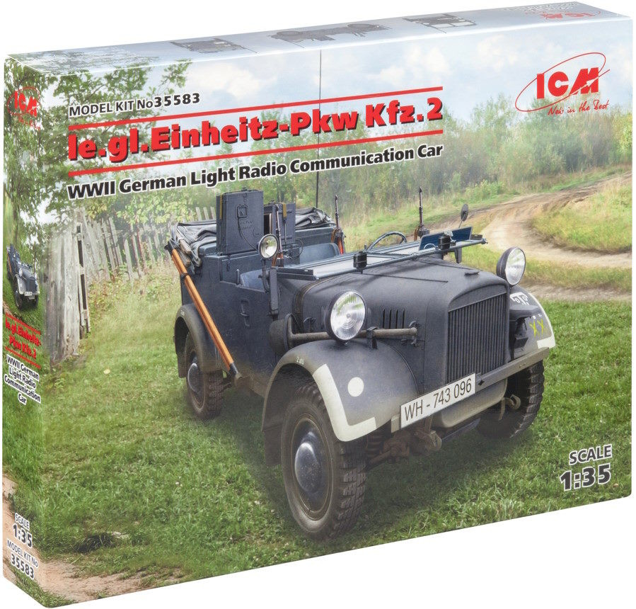 Збірна модель ICM Le.gl.Einheits-Pkw Kfz.2 (135)
