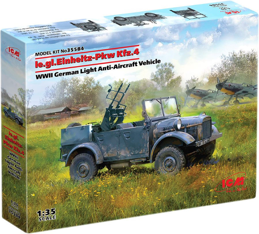 Збірна модель ICM Le.gl.Einheits-Pkw Kfz.4 (135)