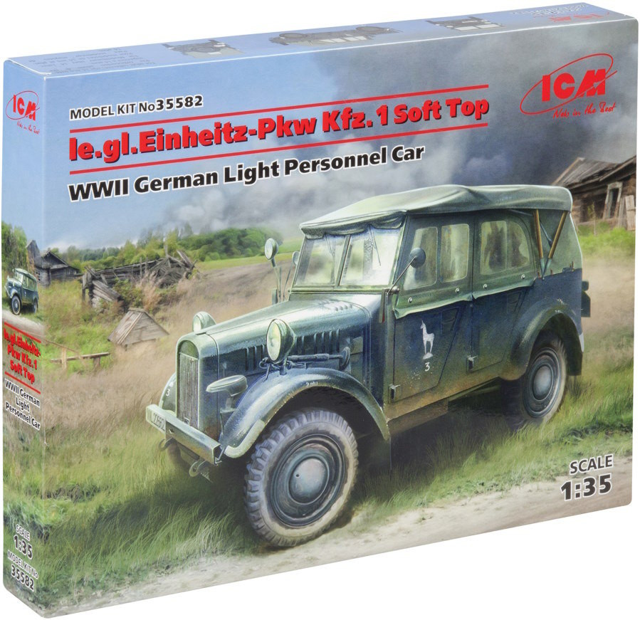 Збірна модель ICM Le.gl.Einheits-Pkw Kfz.1 Soft Top (135)