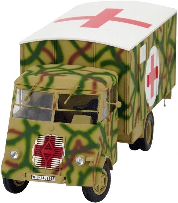 Збірна модель ICM Lastkraftwagen 3.5 t AHN with Shelter (135) (35417)