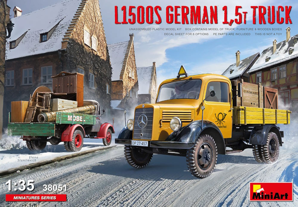 Сборная модель MiniArt L1500S German 1.5t Truck (135)