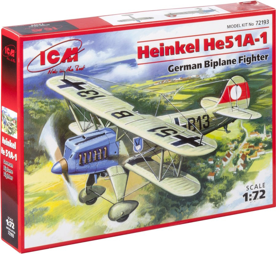 Збірна модель ICM Heinkel He 51A-1 (172)