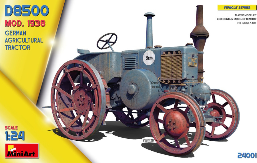 Сборная модель MiniArt German Agricultural Tractor D8500 Mod. 1938 (124)