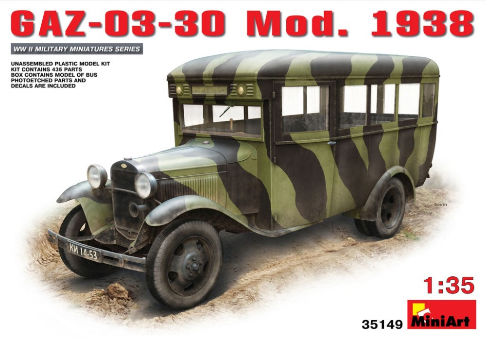 Сборная модель MiniArt GAZ-03-30 Mod. 1938 (135) (35149)