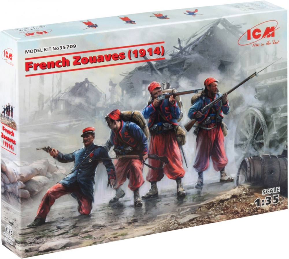Сборная модель ICM French Zouaves (1914) (135)