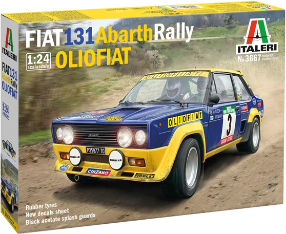 Збірна модель ITALERI Fiat 131 Abarth Rally Olio (124)