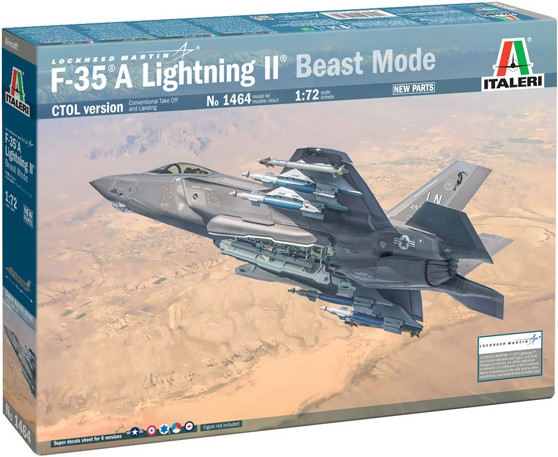 Сборная модель ITALERI F-35A Lightning Ii Ctol (172)