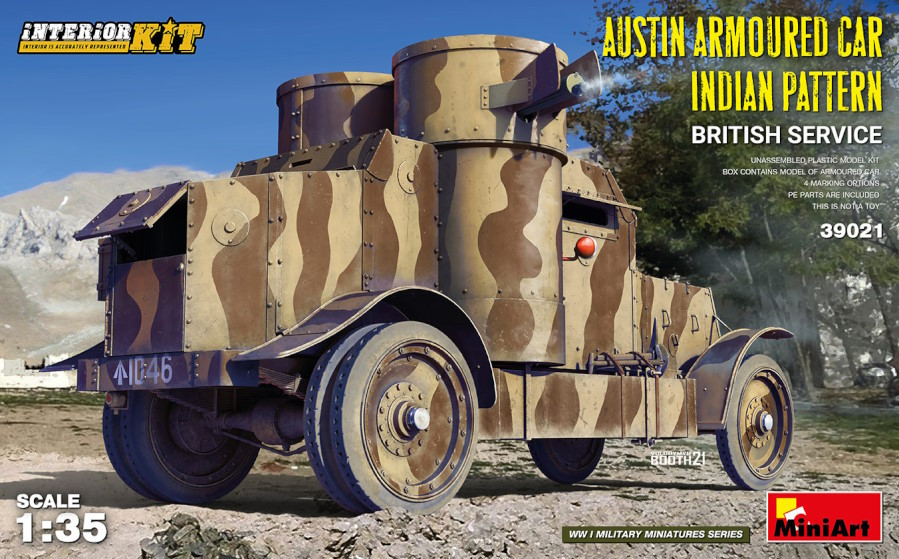 Сборная модель MiniArt Austin Armoured Car Indian Pattern British Service (135)
