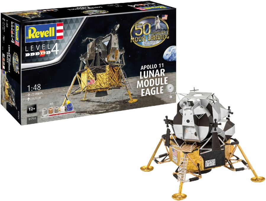 Сборная модель Revell Apollo 11 Lunar Module Eagle (148) (03701)