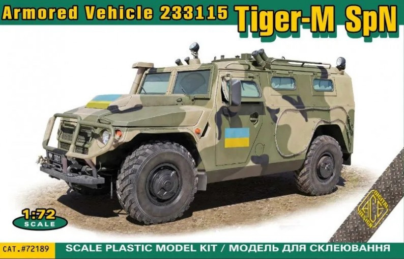 Сборная модель Ace Armored Vehicle 233115 Tiger-M SpN (172)