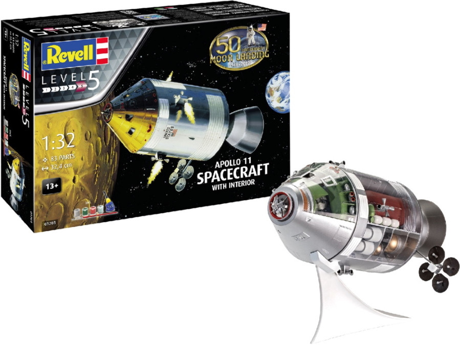 Сборная модель Revell Apollo 11 Spacecraft (132) (03703)