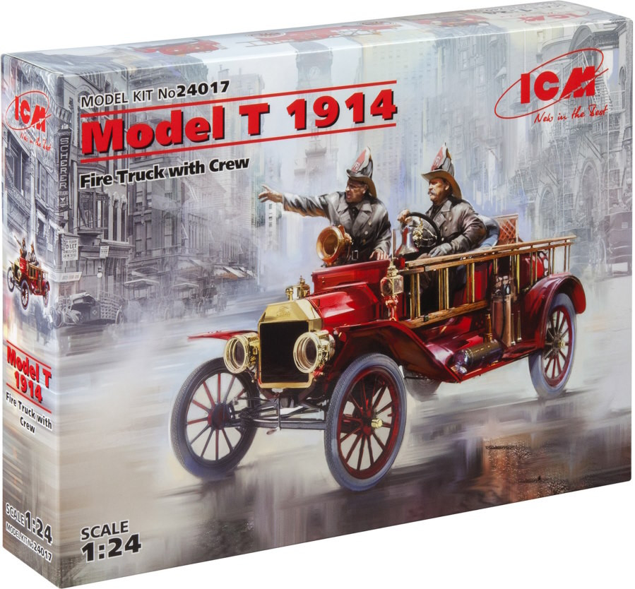 Збірна модель ICM Model T 1914 Fire Truck with Crew (124)