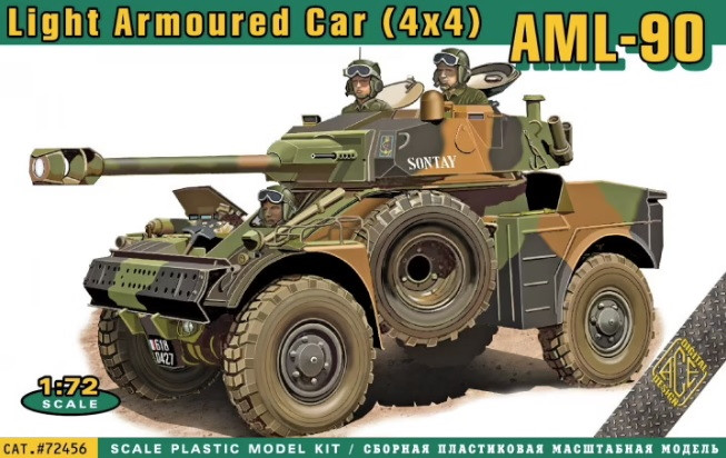 Збірна модель Ace Light Armoured Car (4x4) AML-90 (172)