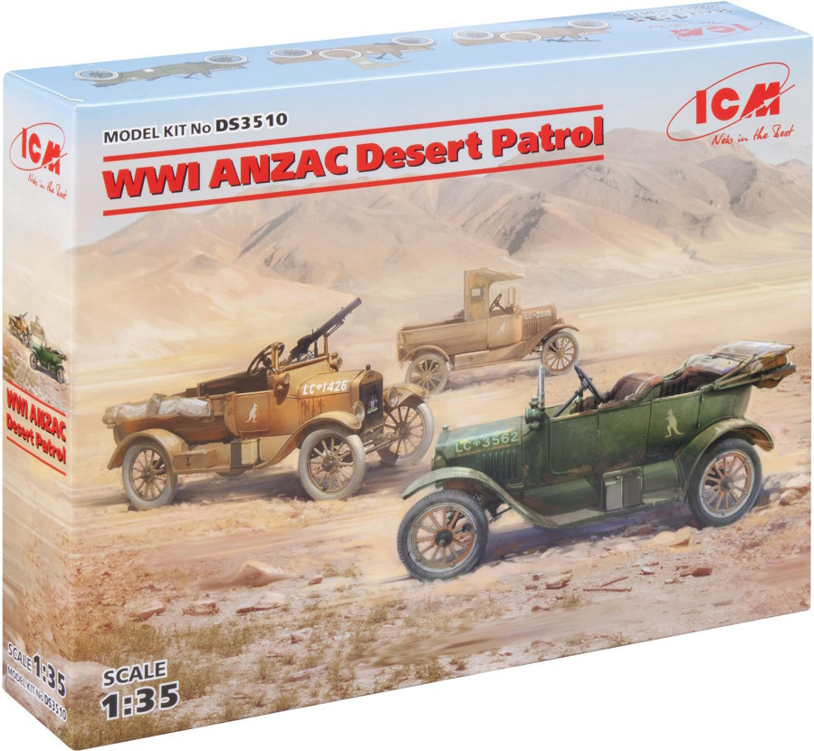 Сборная модель ICM WWI ANZAC Desert Patrol (135)
