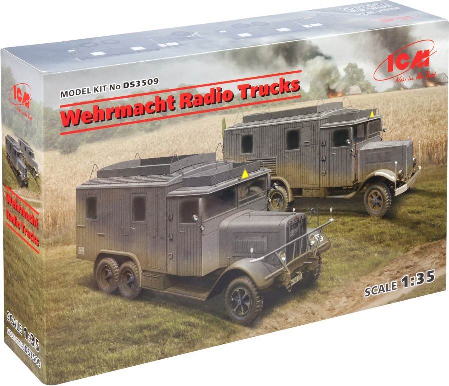 Сборная модель ICM Wehrmacht Radio Trucks (135)