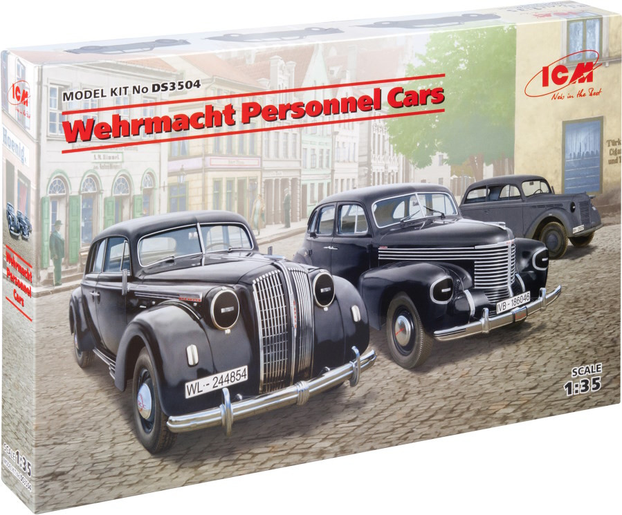 Сборная модель ICM Wehrmacht Personnel Cars (135)