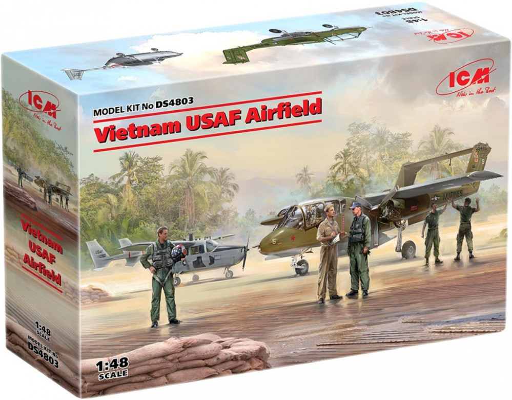 Сборная модель ICM Vietnam USAF Airfield (148)