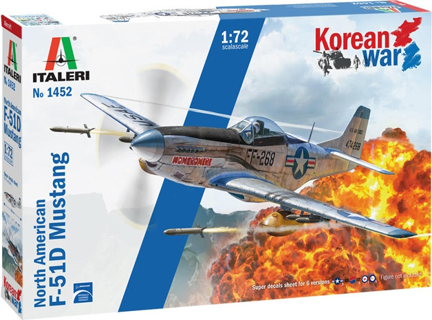Сборная модель ITALERI North American F-51D Mustang Korean War (172)
