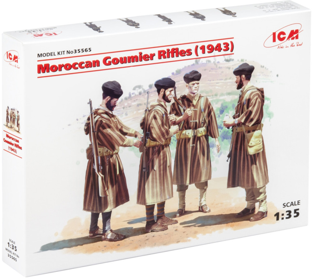 Сборная модель ICM Moroccan Goumier Rifles (1943) (135)