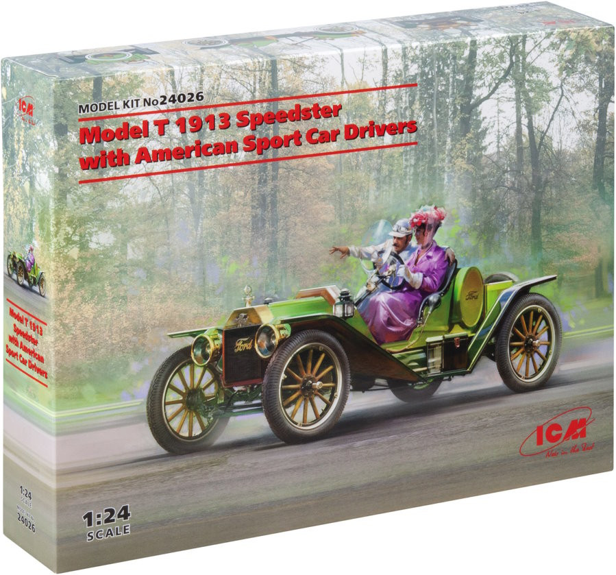 Збірна модель ICM Model T 1913 Speedster with American Sport Car Drivers (124)