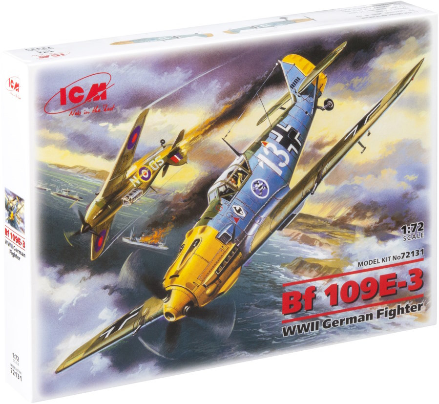 Збірна модель ICM Messerschmitt Bf 109E-3 (172)