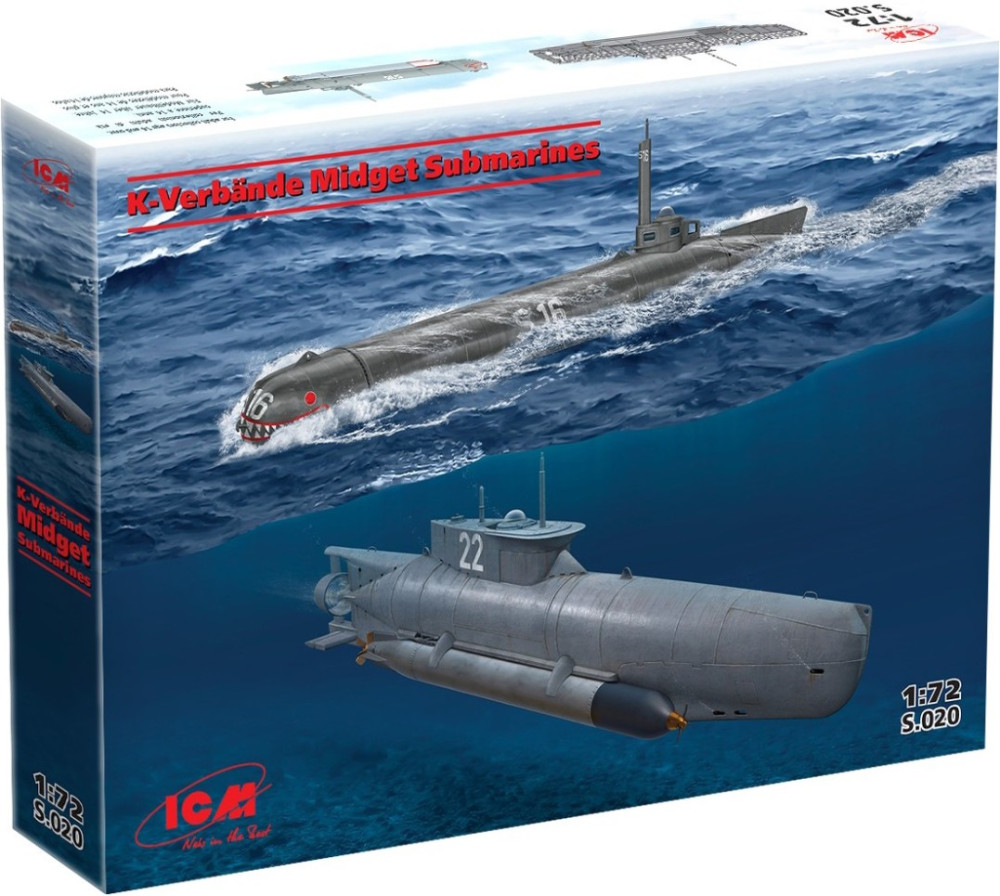 Збірна модель ICM K-Verbande Midget Submarines (172)