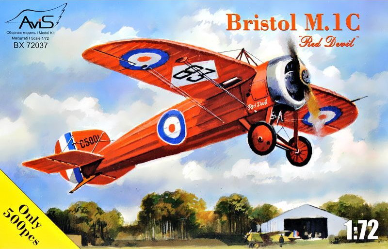Збірна модель AVIS Bristol M.1C Red Devil (172)