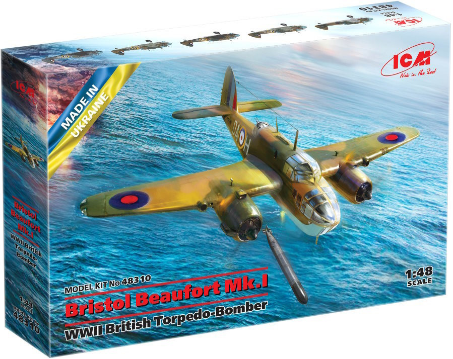 Збірна модель ICM Bristol Beaufort Mk.I (148)