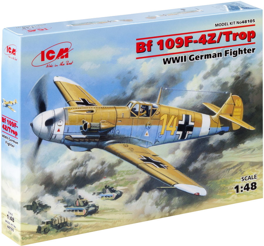 Збірна модель ICM Bf 109 F-4Z/Trop (148)