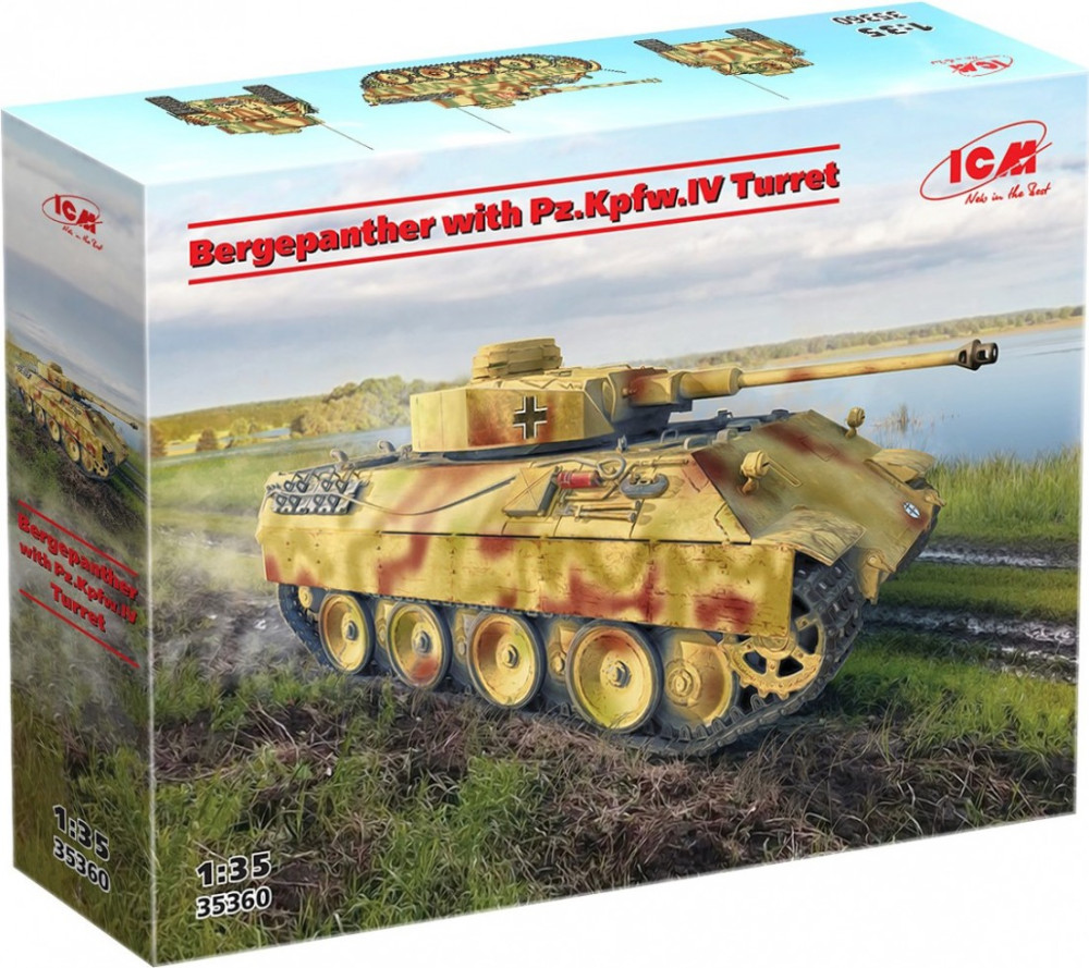 Збірна модель ICM Bergepanther with Pz.Kpfw.IV Turret (135)