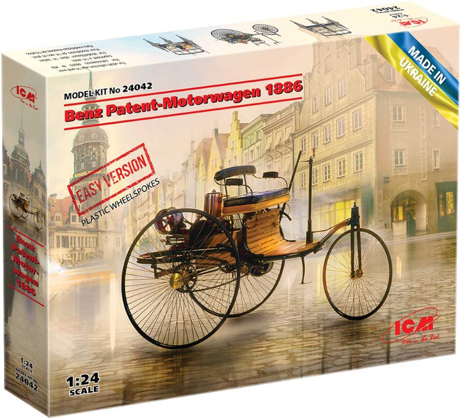 Збірна модель ICM Benz Patent-Motorwagen 1886 Easy version (124)