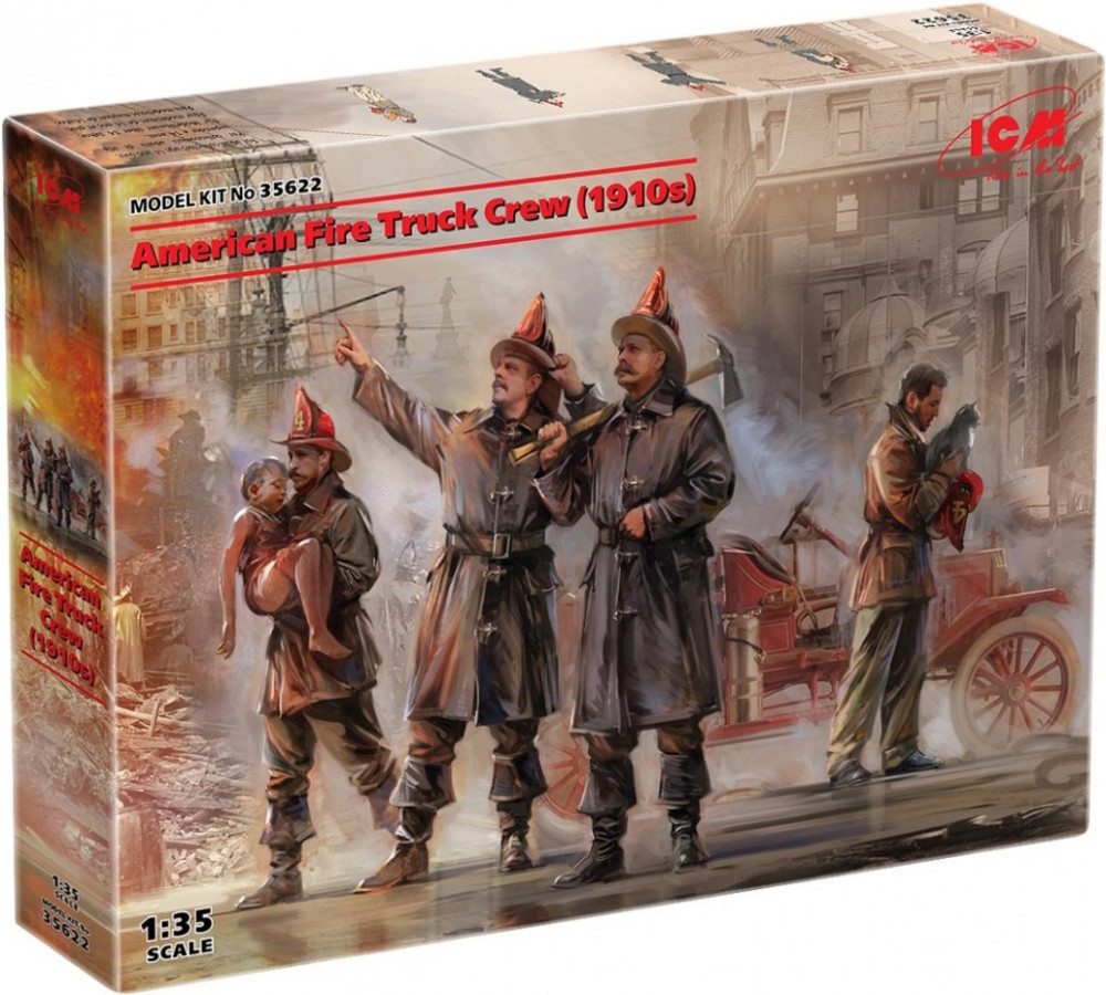 Збірна модель ICM American Fire Truck Crew (1910s) (135)