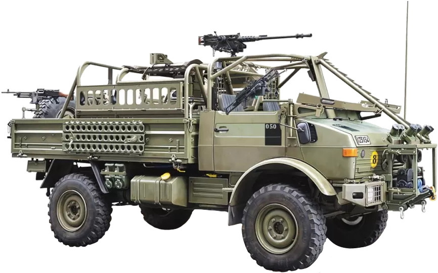 Сборная модель Ace 4x4 Unimog for Long-range Patrol Mission Jacam (172)