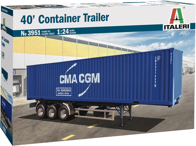 Сборная модель ITALERI 40 Container Trailer (124)