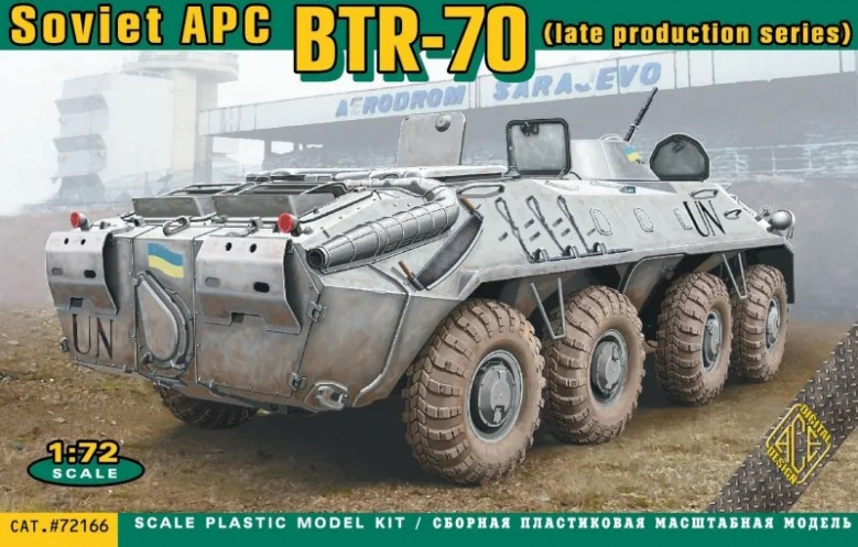 Сборная модель Ace Soviet APC BTR-70 (172