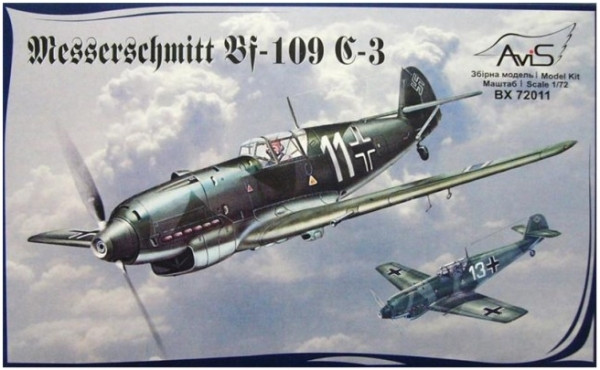 Сборная модель AVIS Messerschmitt Bf-109 C-3 (172