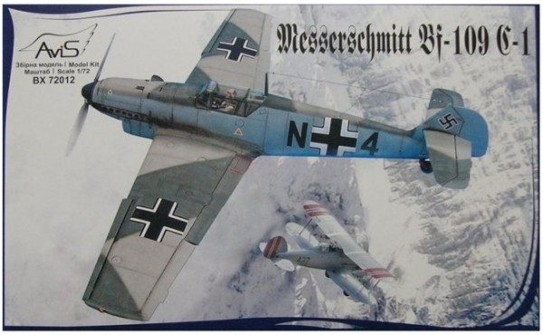Сборная модель AVIS Messerschmitt Bf-109 C-1 (172